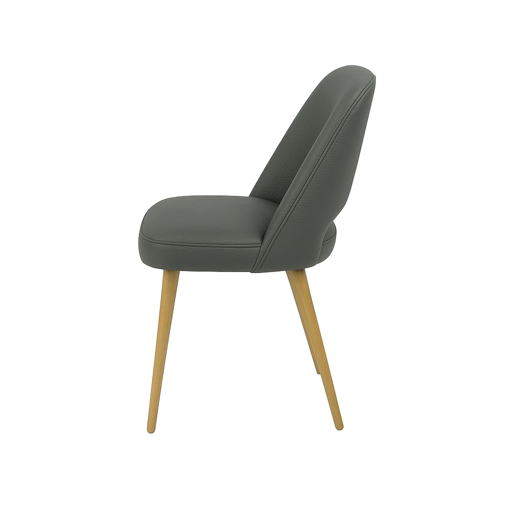 Scaun piele GALBENA | model HUGO