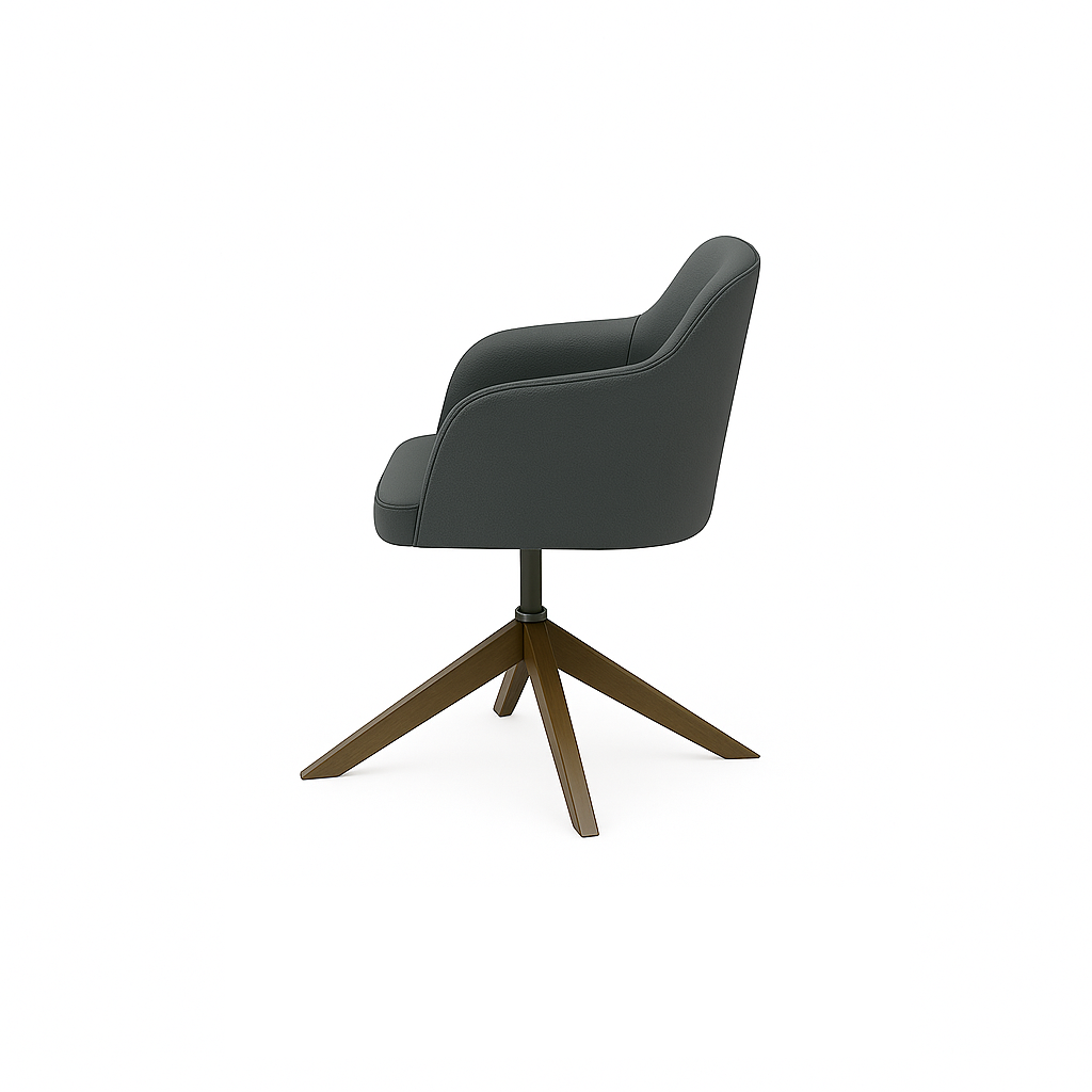Scaun piele GALBENA | model ROBI