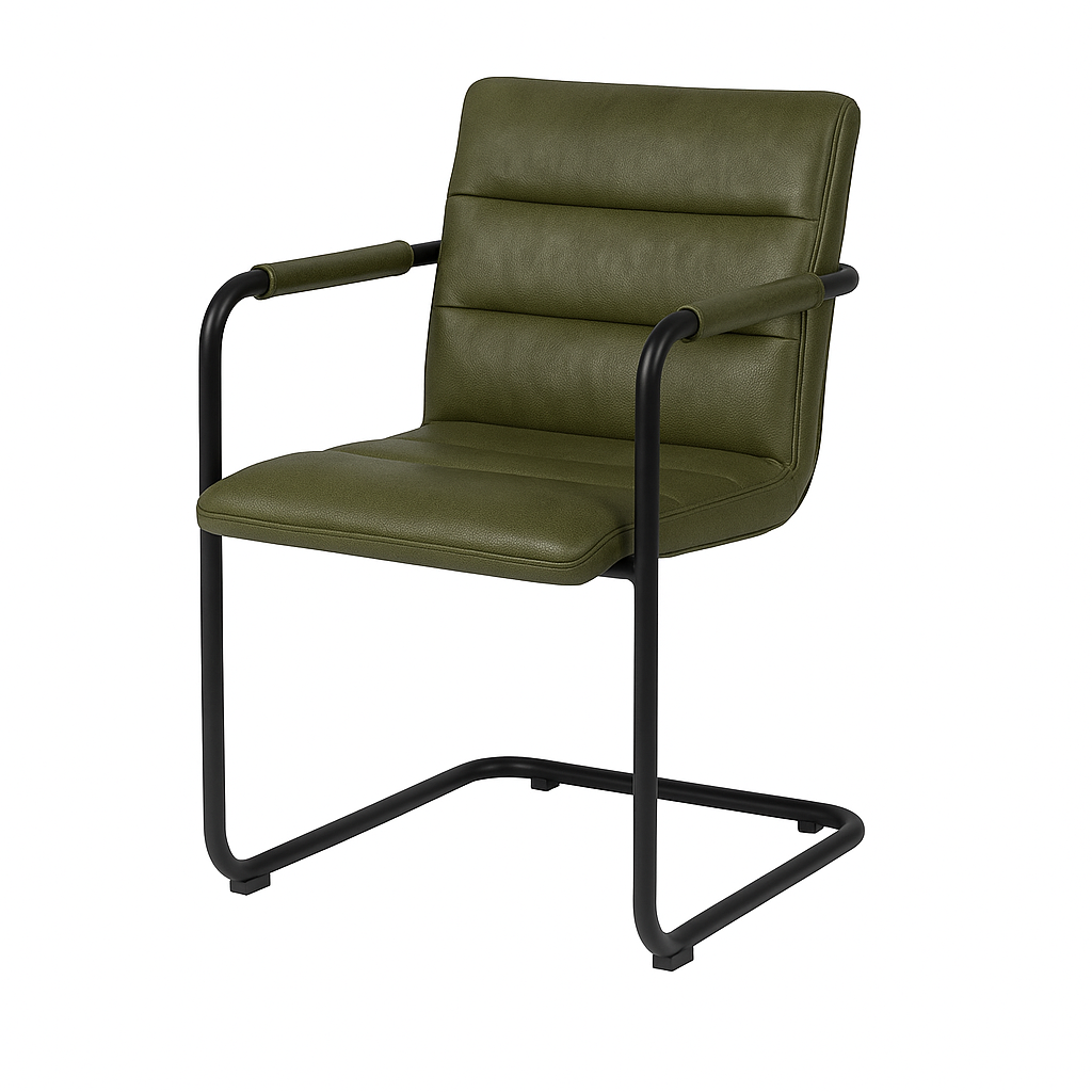 Scaun piele VERDE | model FLOR