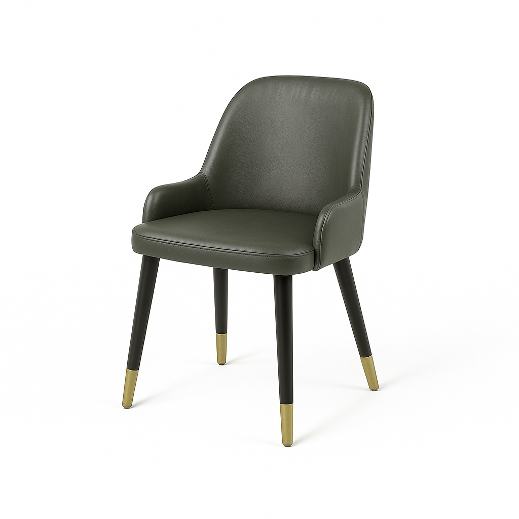 Scaun piele VERDE | model ROCCO G