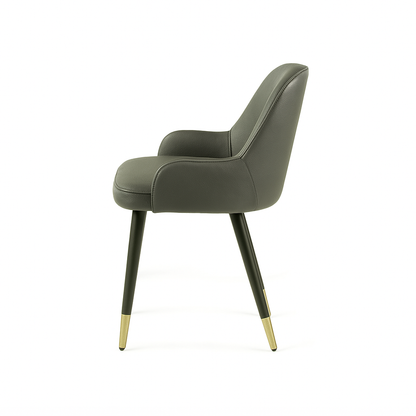 Scaun piele NEAGRA | model ROCCO G